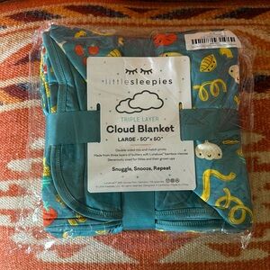 Little Sleepies Pasta Party Triple Layer Large Cloud Blanket